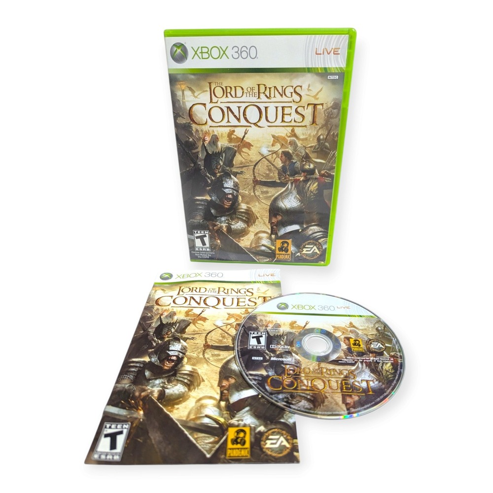 Lord of the Rings Conquest Xbox 360 EA Pandemic Action Game CIB